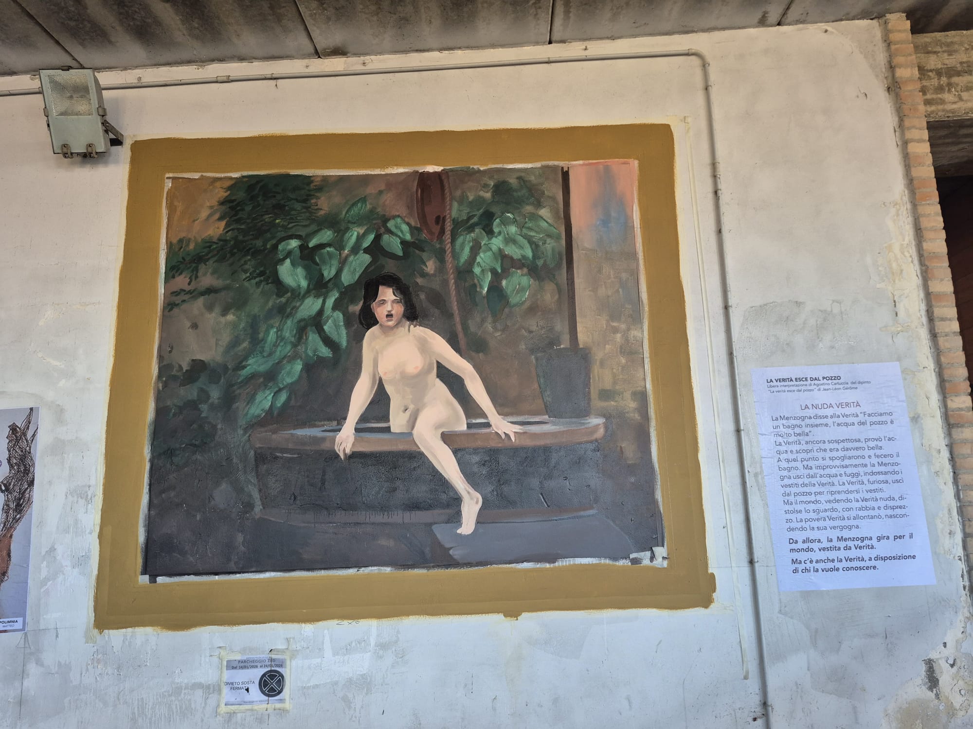 “La nuda verità”, a Montegranaro un nuovo murale per i Giorni della Memoria e del Ricordo