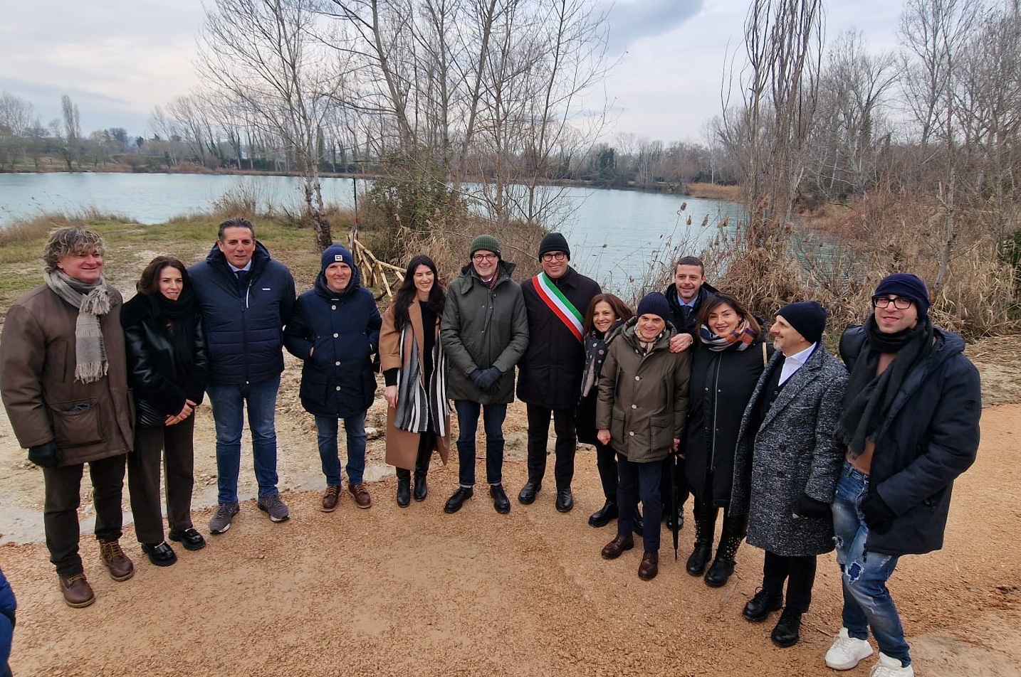 Inaugurata la pista ciclo-pedonale al laghetto Torrione. Ubaldi: «Che soddisfazione. Ora i pontili per la pesca sportiva»