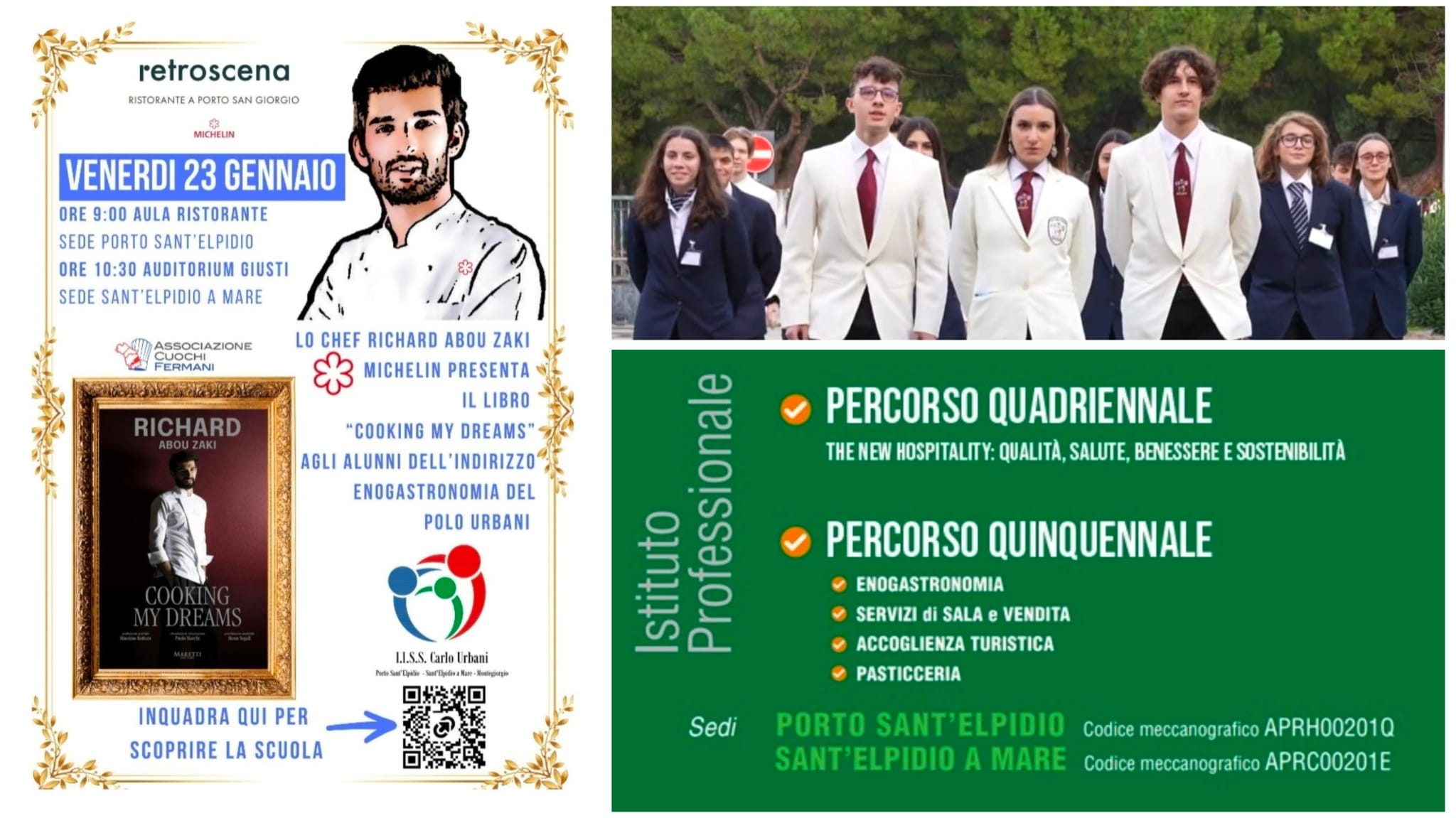 L’eccellenza stellata approda al Polo Urbani: Richard Abou Zaki presenta “Cooking my dreams”