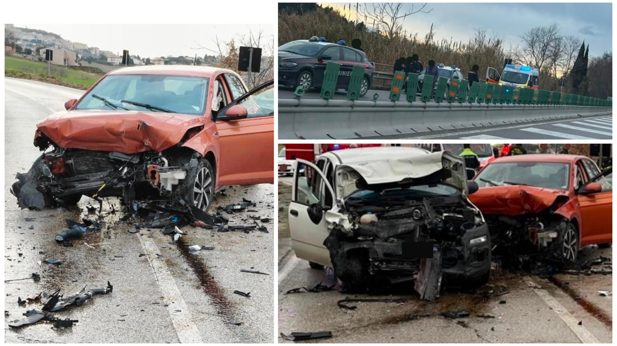 Schianto tra due auto a Salette e lite lungo la strada Fermana