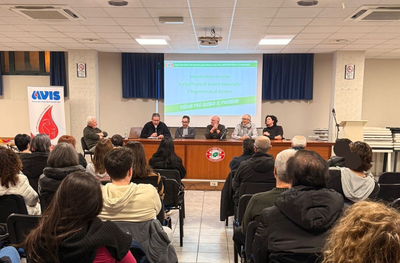 Partito il 50esimo corso di primo soccorso della Croce verde P.S.Elpidio con la testimonianza di Baleani