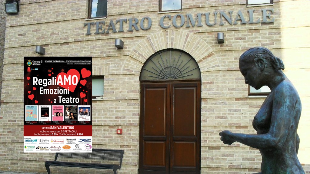 “RegaliAmo Emozioni a Teatro”: ad Altidona la promo-abbonamenti per San Valentino