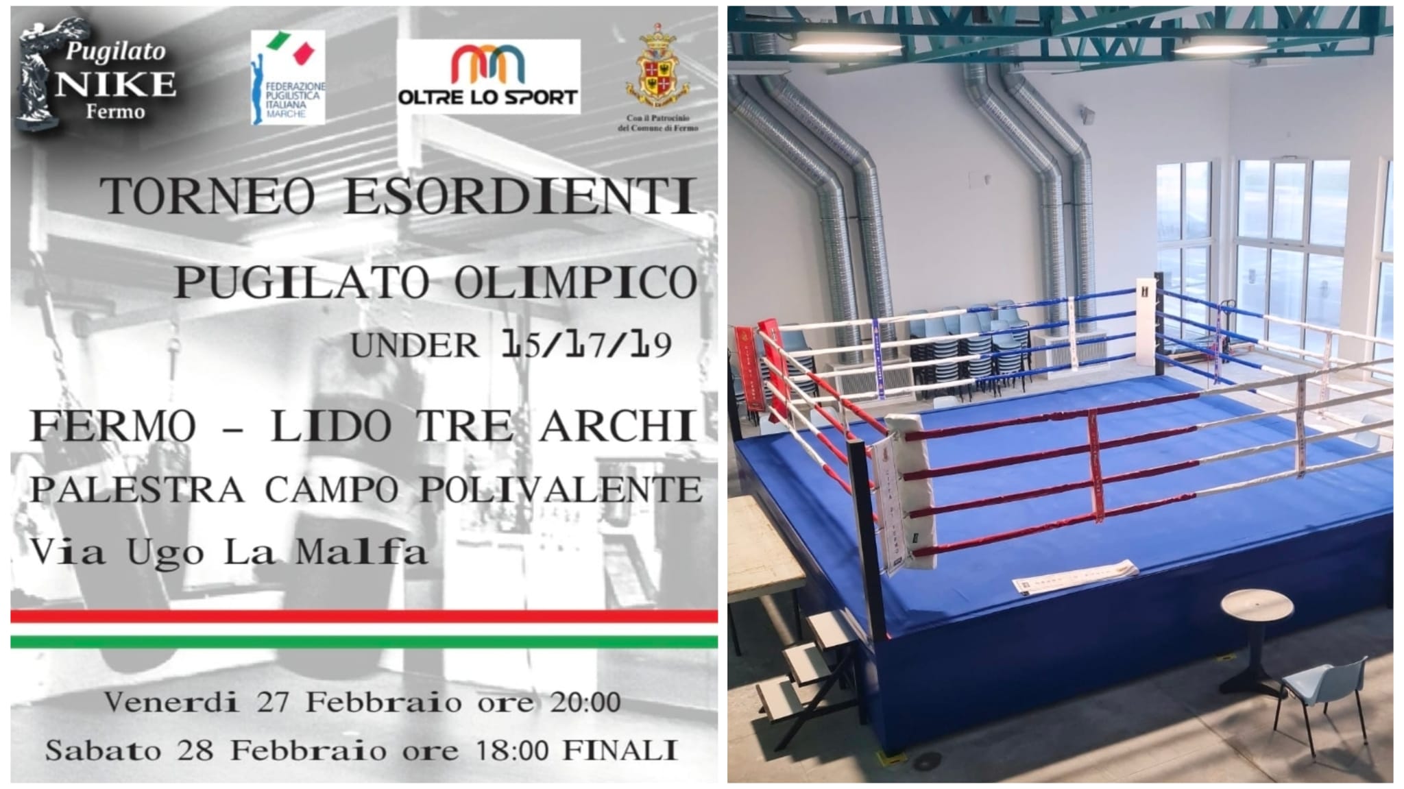La nuova palestra di Lido Tre Archi “debutta” con il torneo Esordienti di pugilato olimpico: sul ring i talenti under 15, 17 e 19