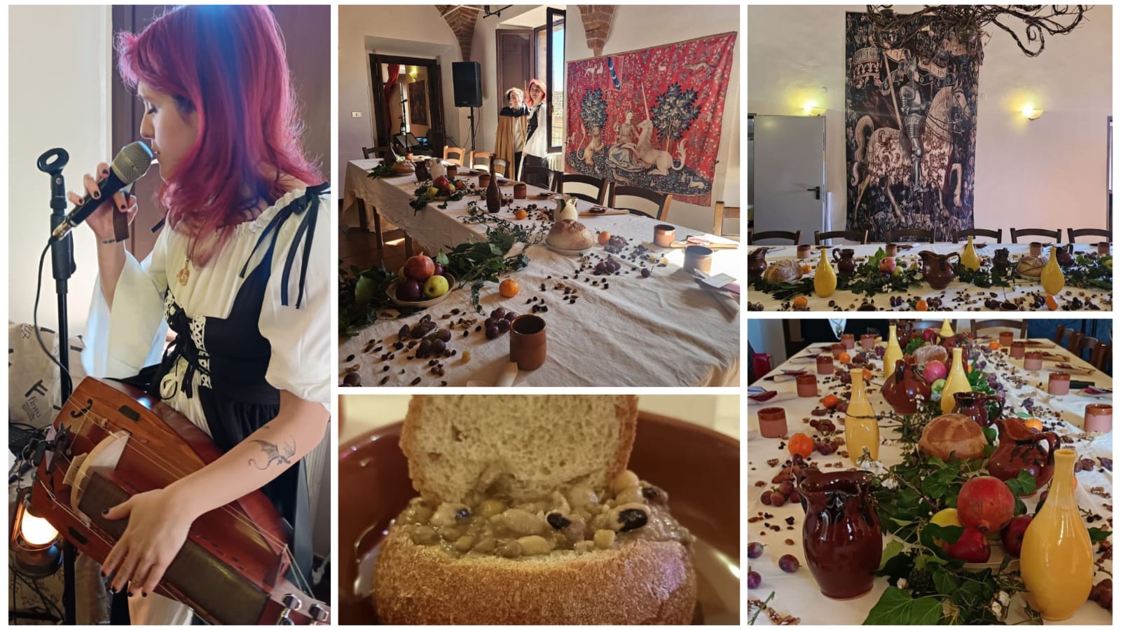 Tuffo nel passato ad Amandola con il Banchetto medievale «Un sogno che si avvera, evento da ripetere»
