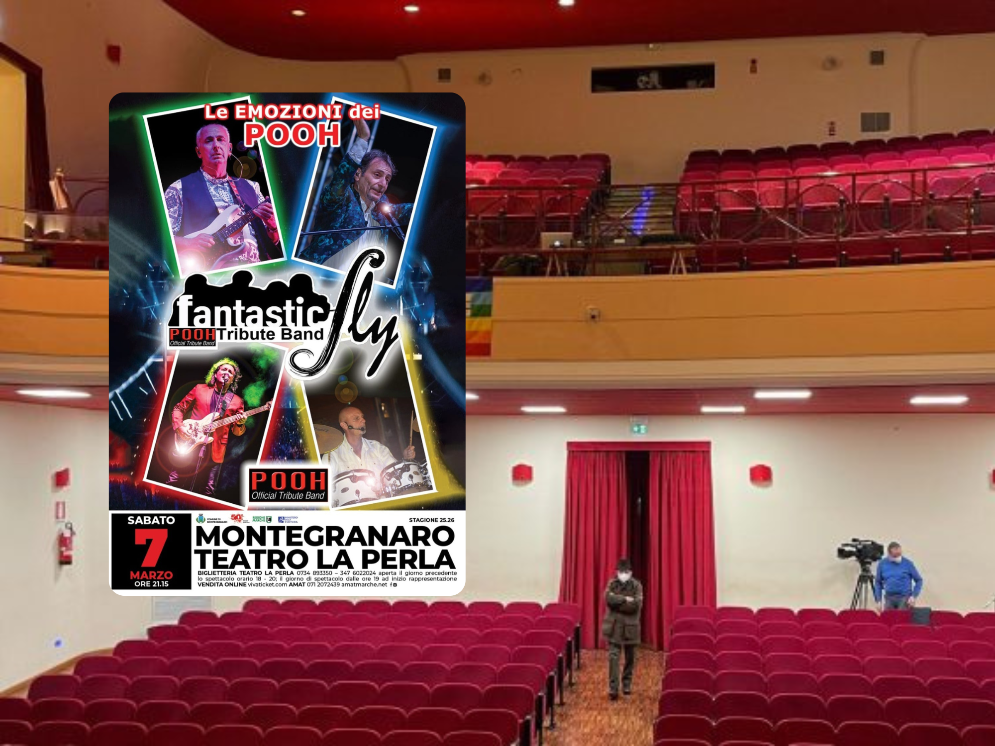 Al Teatro La Perla di Montegranao arrivano “Le Emozioni dei Pooh” con i Fantastic Fly