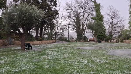 Grandinata nell’entroterra, diversi i paesi colpiti