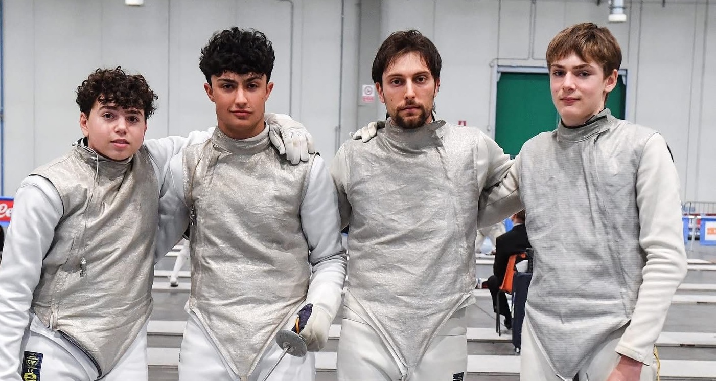 Promozione centrata: la squadra di fioretto maschile dell’Accademia Scherma Fermo conquista la B1